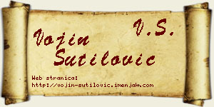 Vojin Šutilović vizit kartica